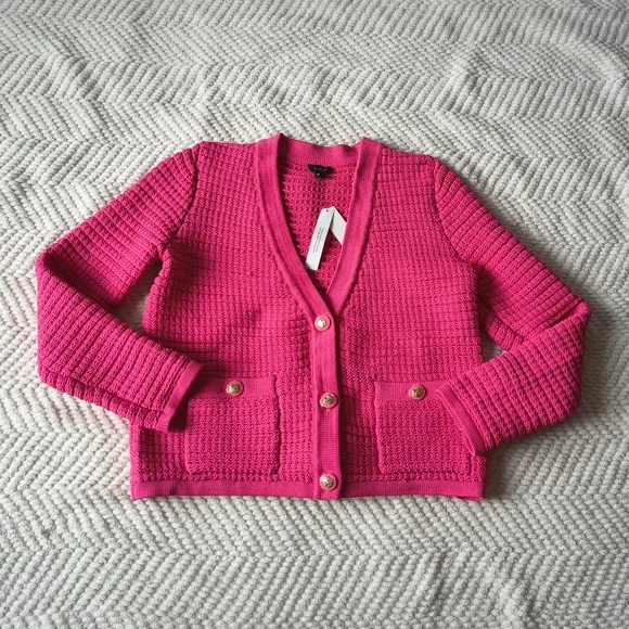 Talbots Pink Kate Cardigan Sweater - Picture 2 of 5